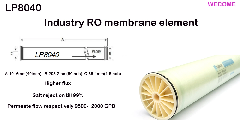 High Quality 8040 Stainless Steel RO Membrane Industry for RO System Wecome Brand