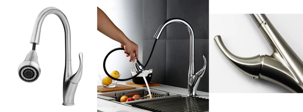 Modern Popular Health Kitchen Faucet Cupc Chrome Multicolor Lead-Free Pull Down Drinking Water Kitchen Sink Faucet
