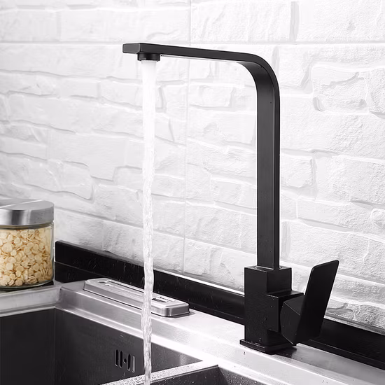 3 Way Kitchen Stainless Steel Square Clean Drinking Water Faucet