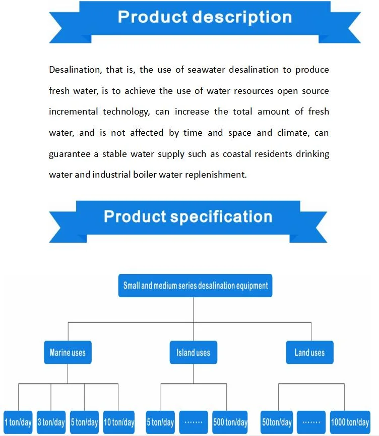 3tpd Marine Small Seawater Desalination Ultrafilter Equipment