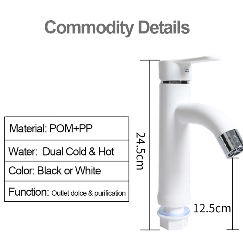 Factory Competitive Price Plastic Water Way Mixer Kitchen Modern Faucet Free Stand Pull out Bathroom Faucet Substitute for Stainless Steel