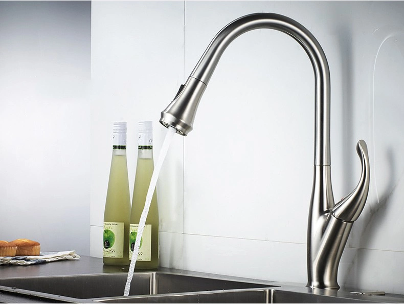 Modern Popular Health Kitchen Faucet Cupc Chrome Multicolor Lead-Free Pull Down Drinking Water Kitchen Sink Faucet